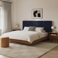 Noel King Velvet Headboard - Hale Ink