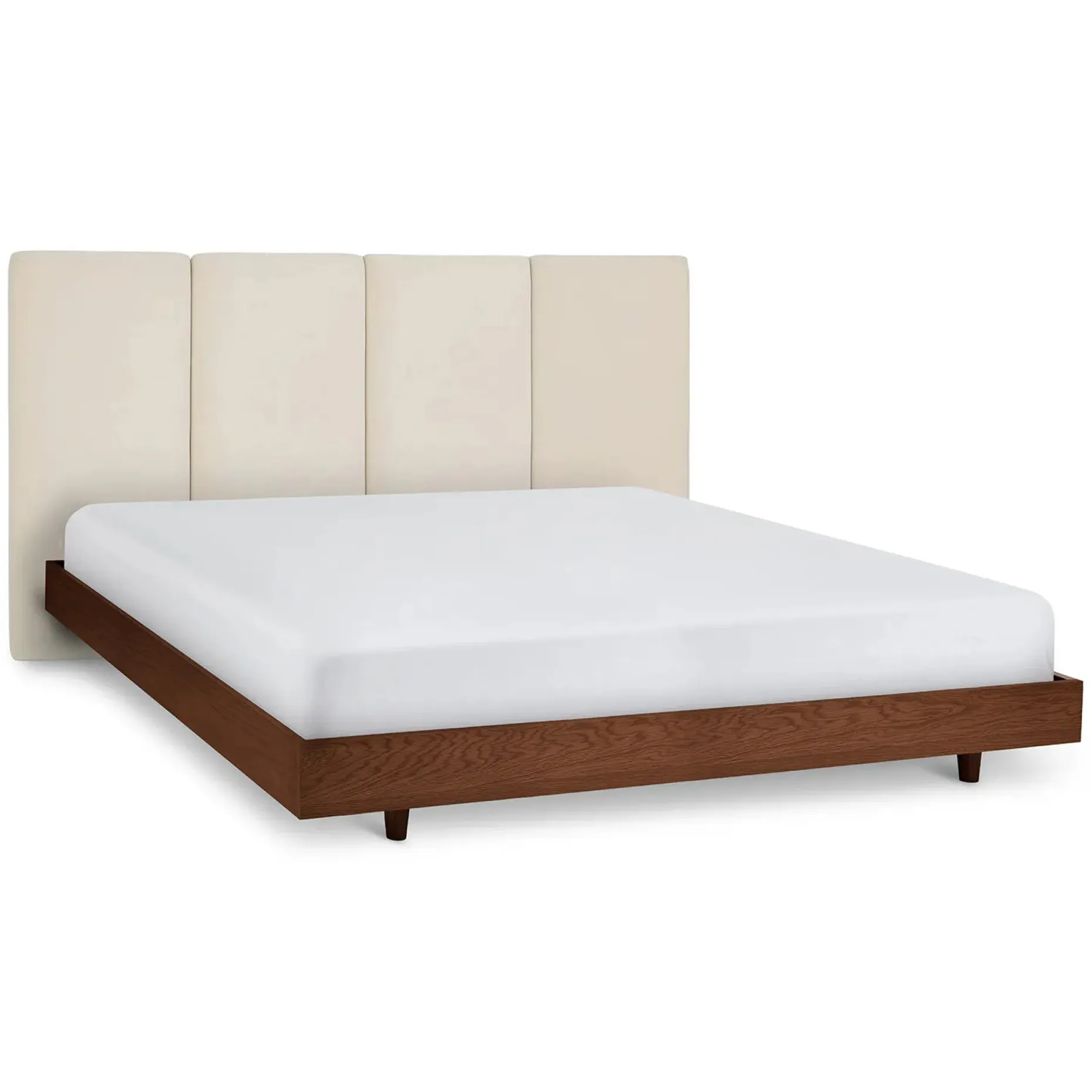 Noel King Velvet Headboard - Plush Pacific Taupe