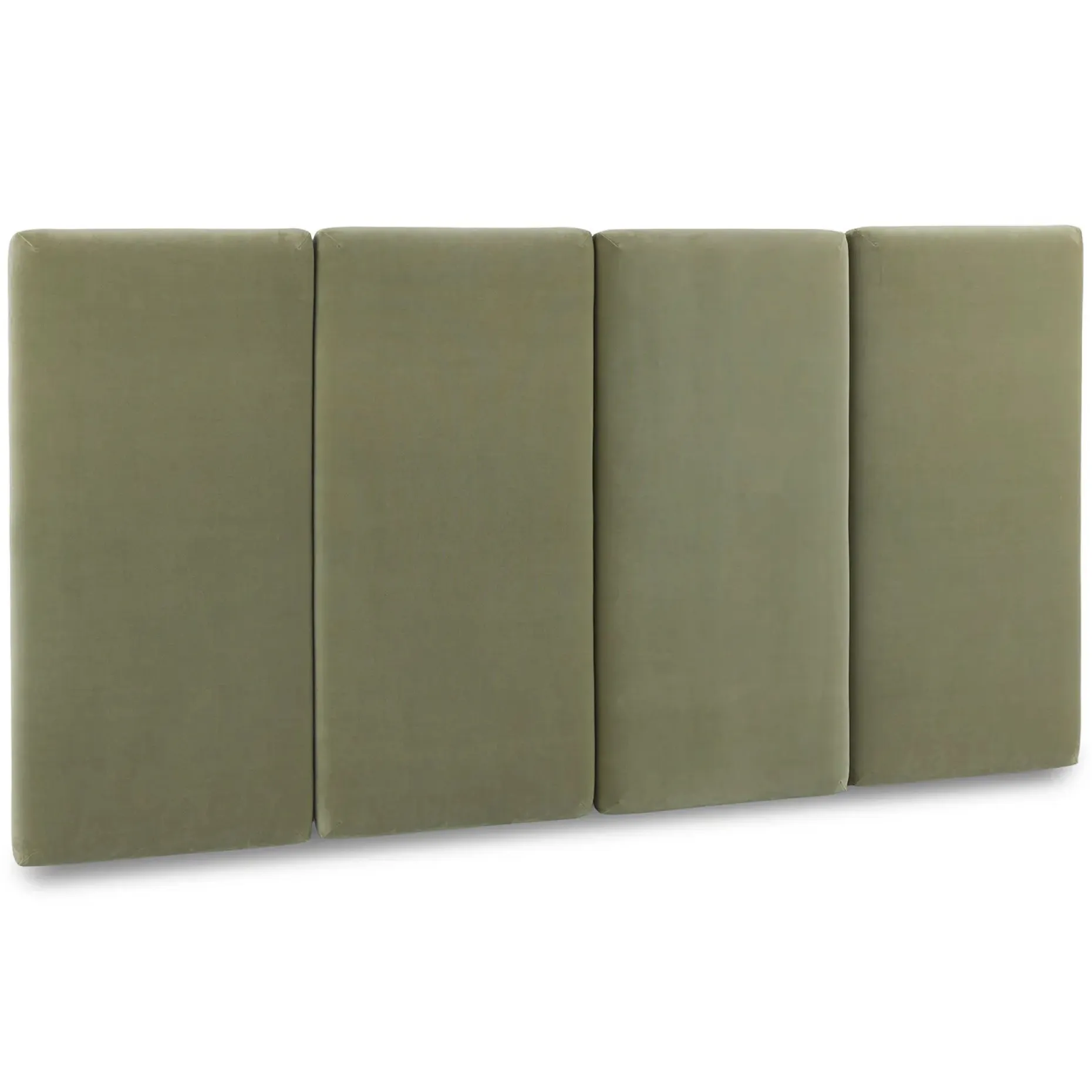 Noel King Velvet Headboard - Plush Pacific Sage