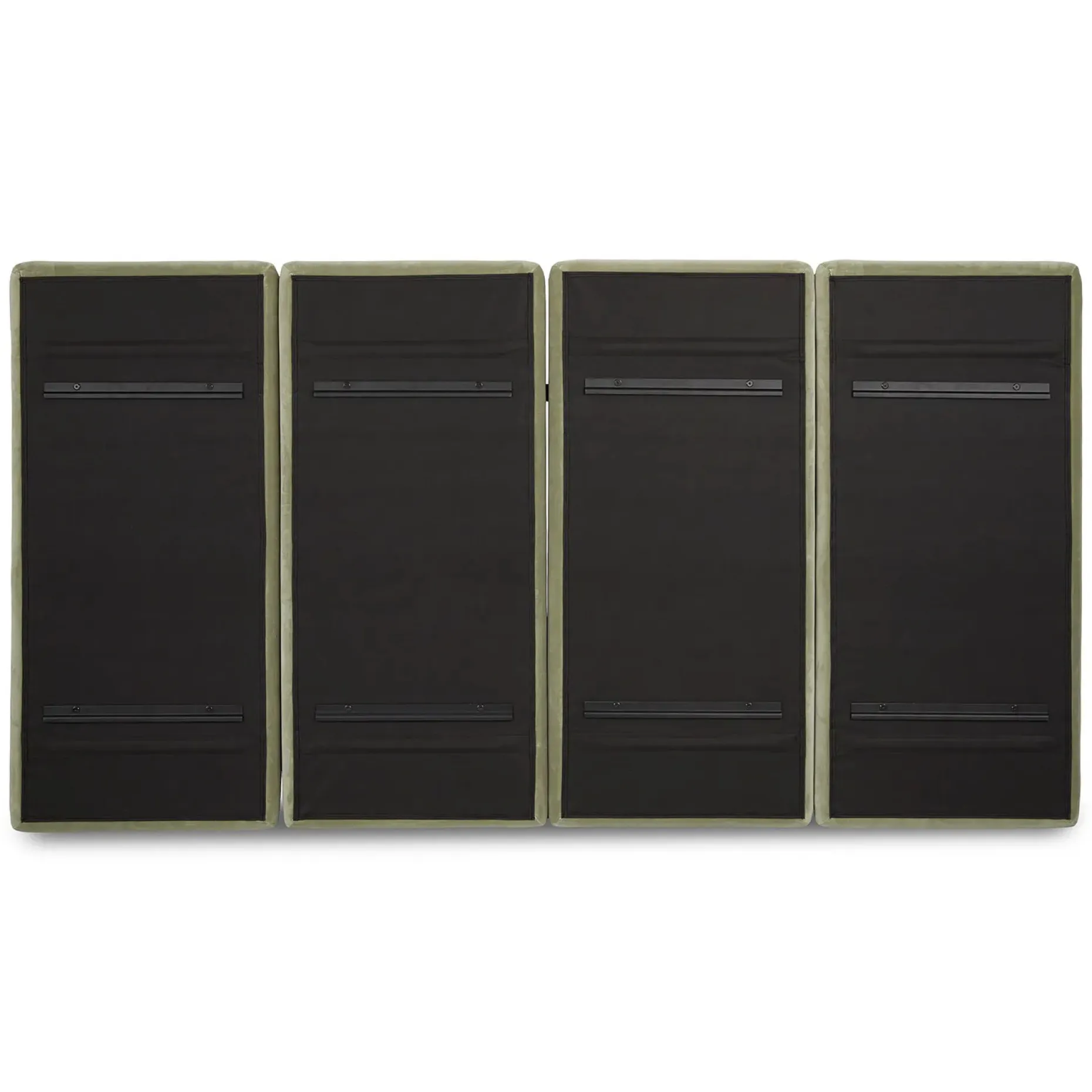 Noel King Velvet Headboard - Plush Pacific Sage
