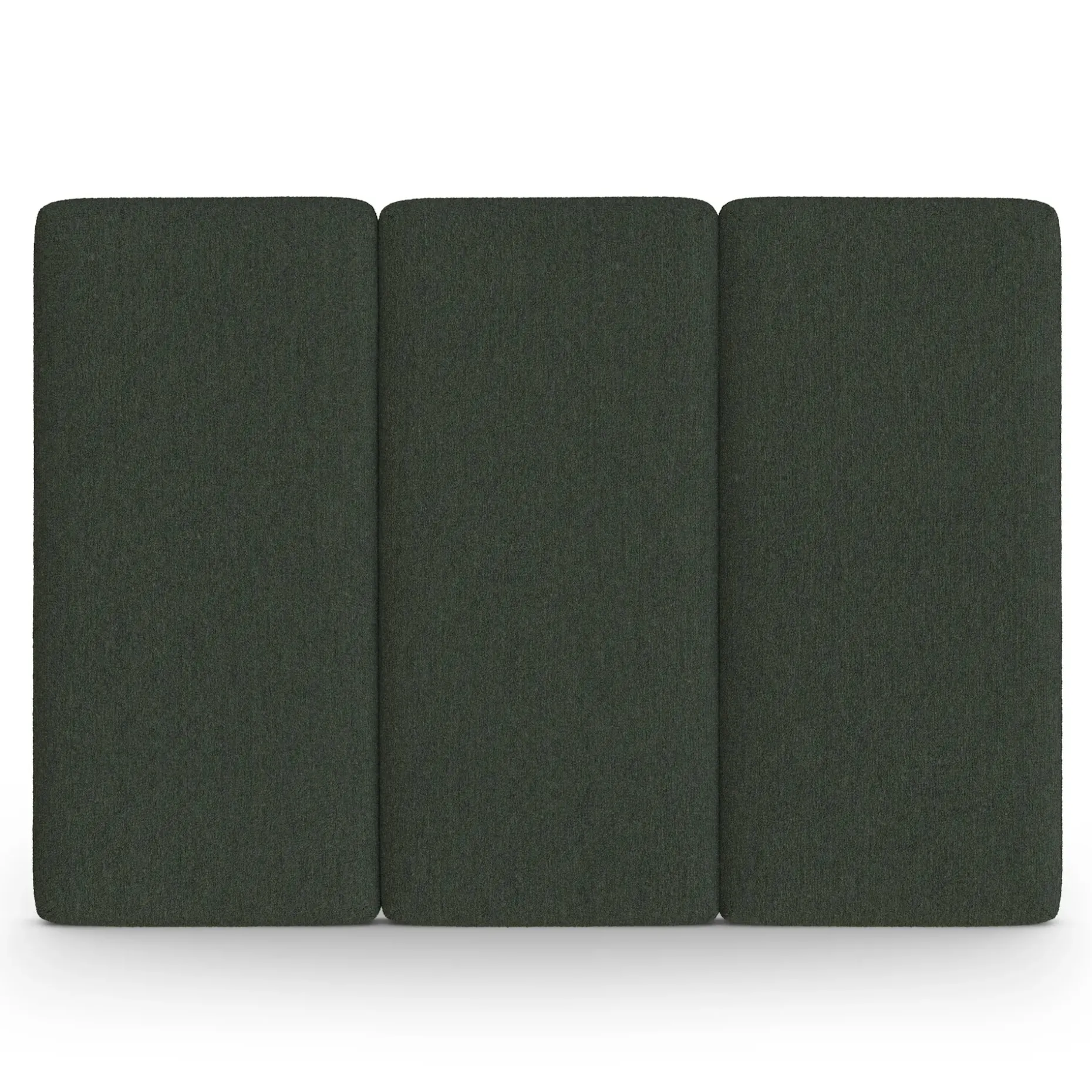 Noel Queen Headboard - Green Wool Bouclé