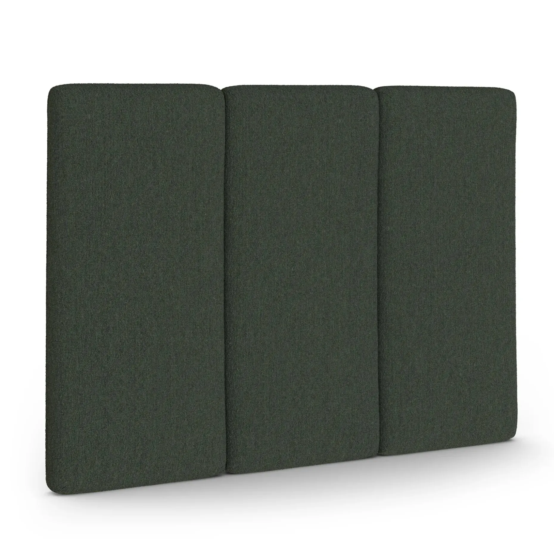 Noel Queen Headboard - Green Wool Bouclé