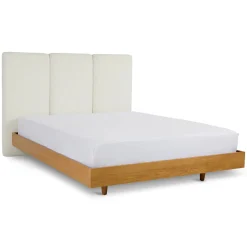 Noel Queen Headboard - Lunaria White Bouclé