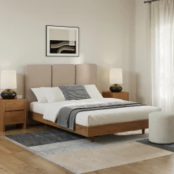 Noel Queen Headboard - Sandstone Wool Bouclé