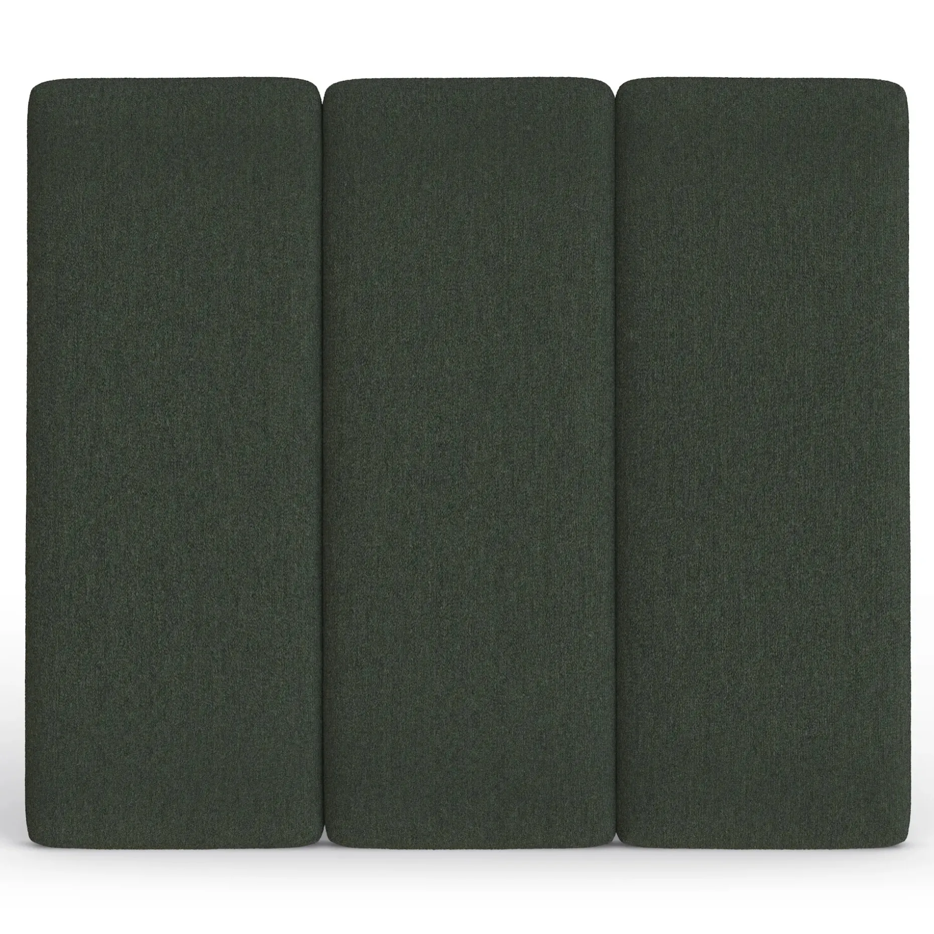 Noel Queen Tall Headboard - Green Wool Bouclé