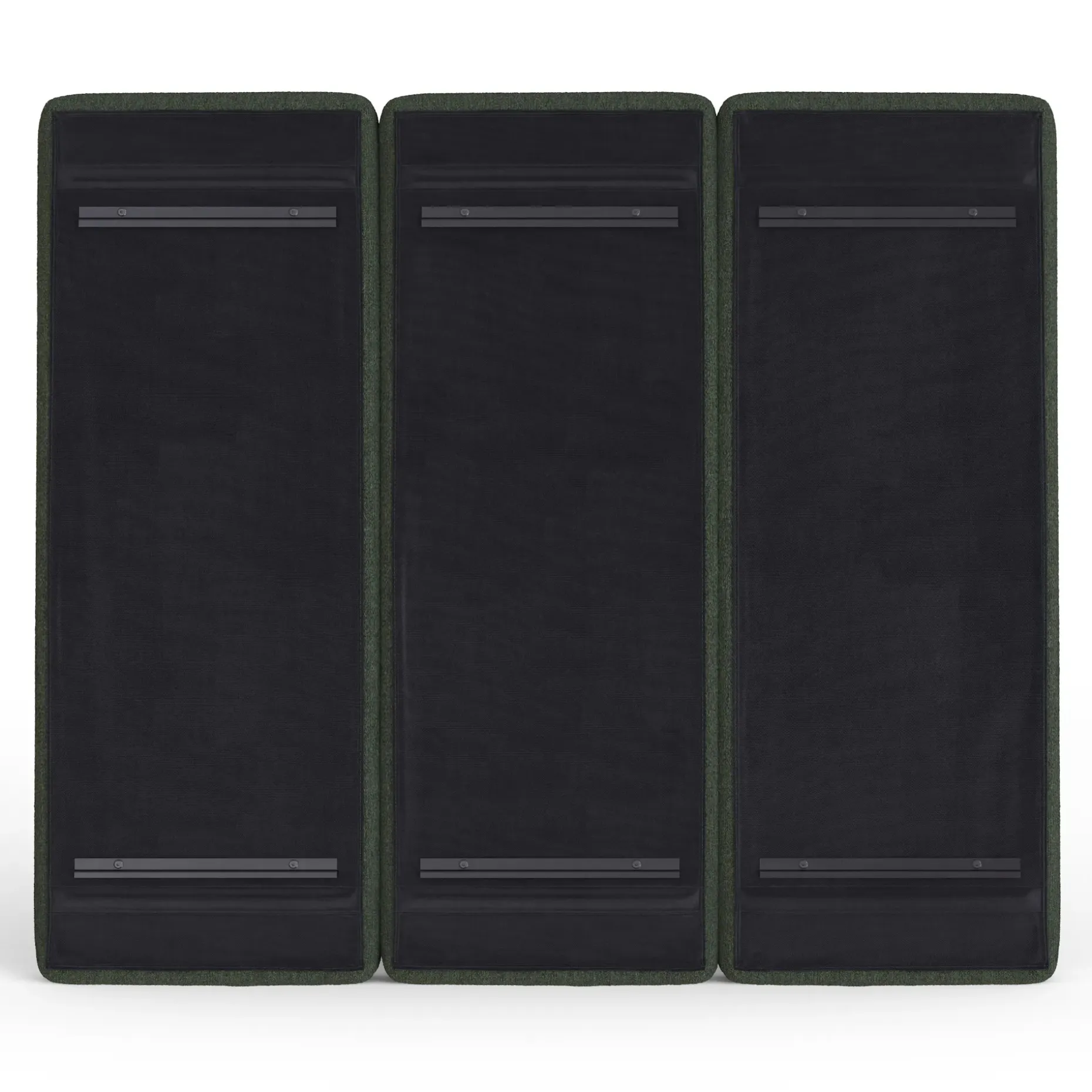 Noel Queen Tall Headboard - Green Wool Bouclé