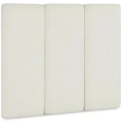 Noel Queen Tall Headboard - Lunaria White Bouclé