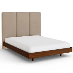 Noel Queen Tall Headboard - Sandstone Wool Bouclé