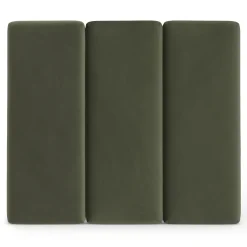 Noel Queen Tall Velvet Headboard - Hale Fir Green