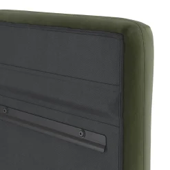 Noel Queen Tall Velvet Headboard - Hale Fir Green