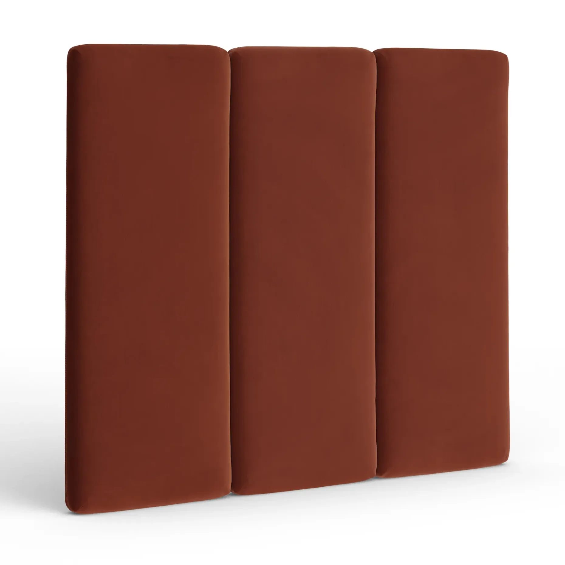 Noel Queen Tall Velvet Headboard - Hale Rust