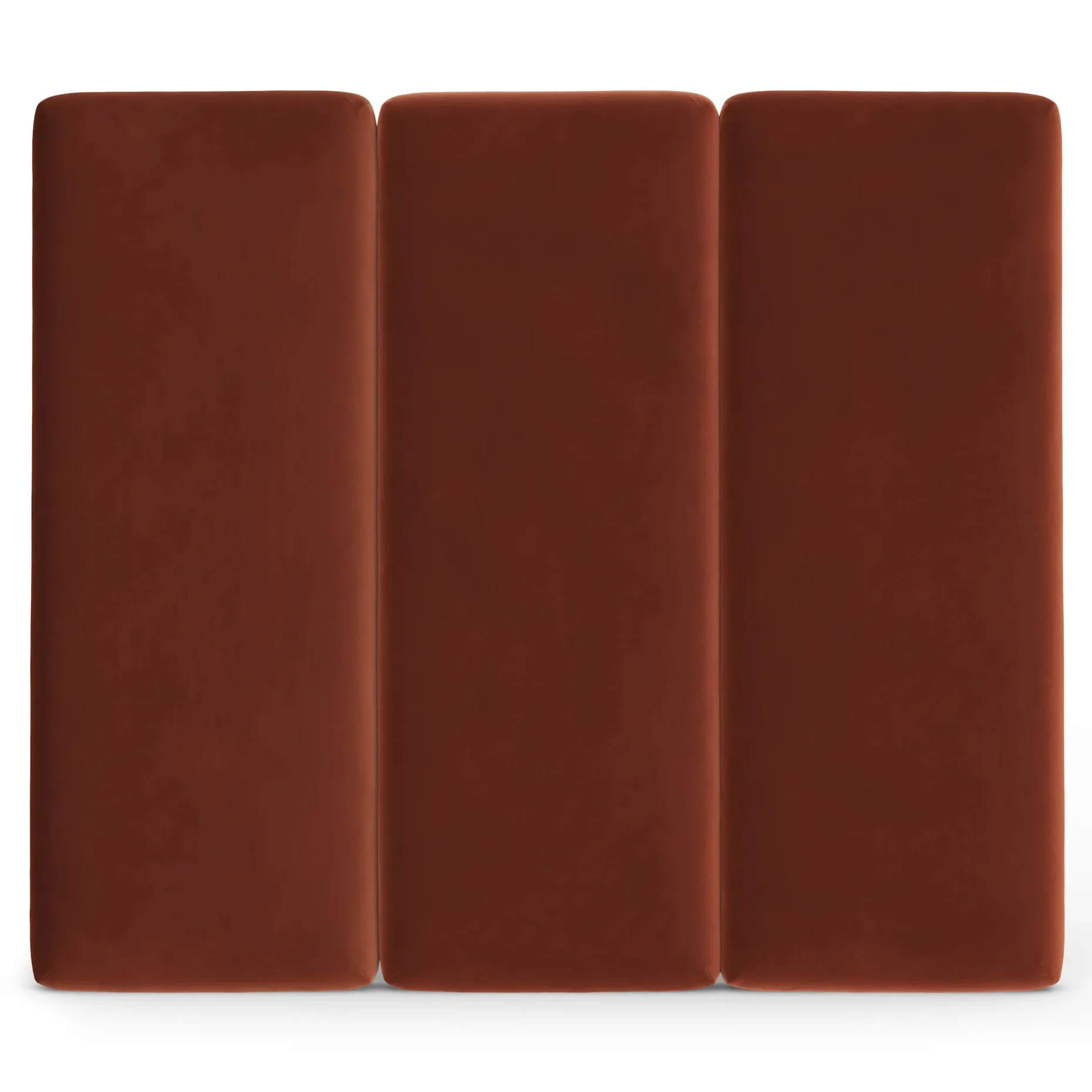 Noel Queen Tall Velvet Headboard - Hale Rust