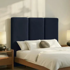 Noel Queen Tall Velvet Headboard - Hale Ink