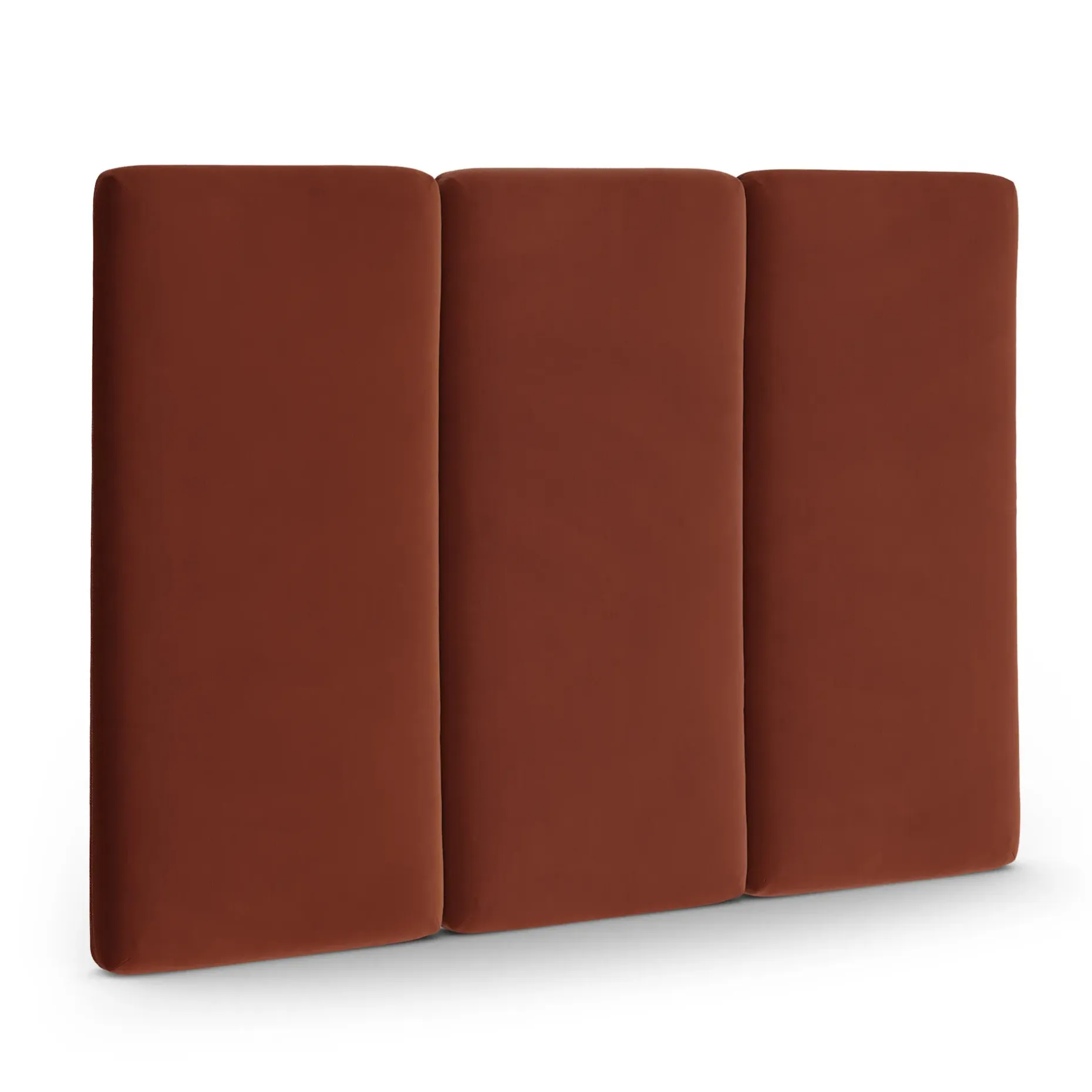 Noel Queen Velvet Headboard - Hale Rust