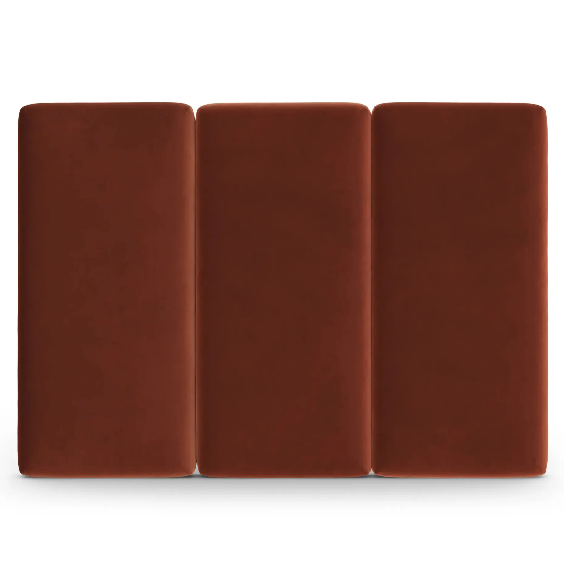Noel Queen Velvet Headboard - Hale Rust