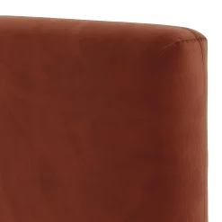 Noel Queen Velvet Headboard - Hale Rust