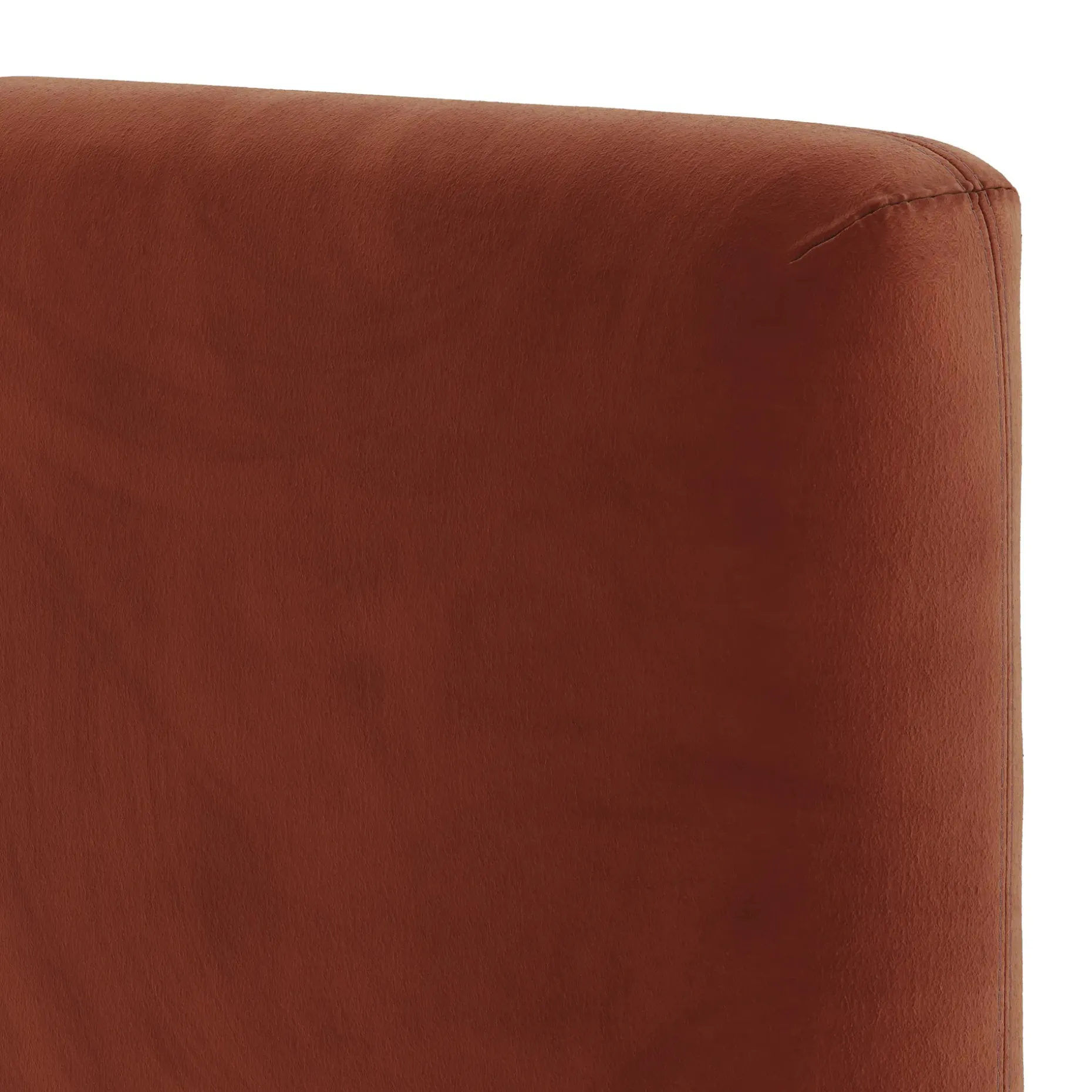 Noel Queen Velvet Headboard - Hale Rust