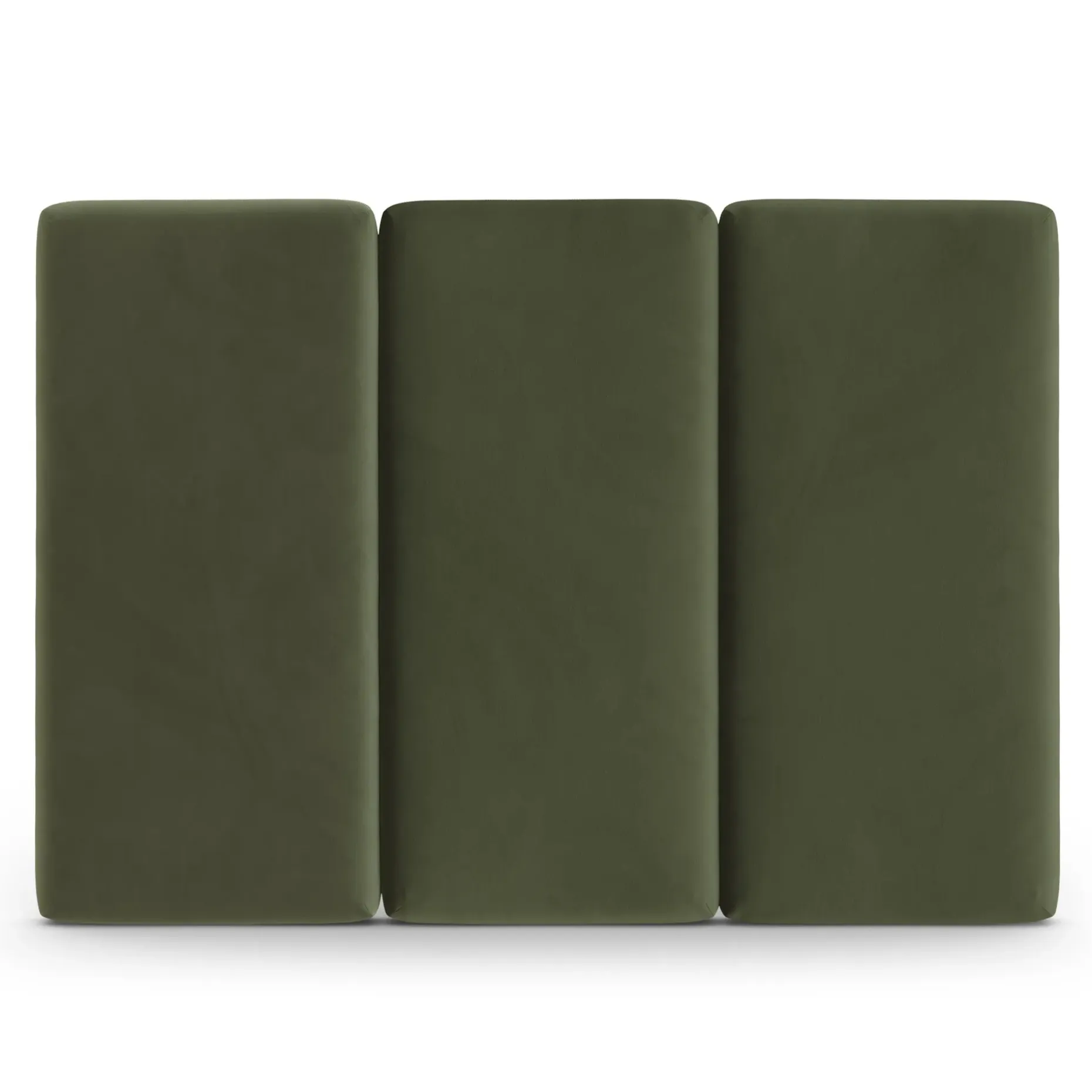 Noel Queen Velvet Headboard - Hale Fir Green