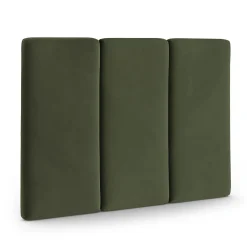 Noel Queen Velvet Headboard - Hale Fir Green