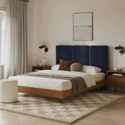 Noel Queen Velvet Headboard - Hale Ink