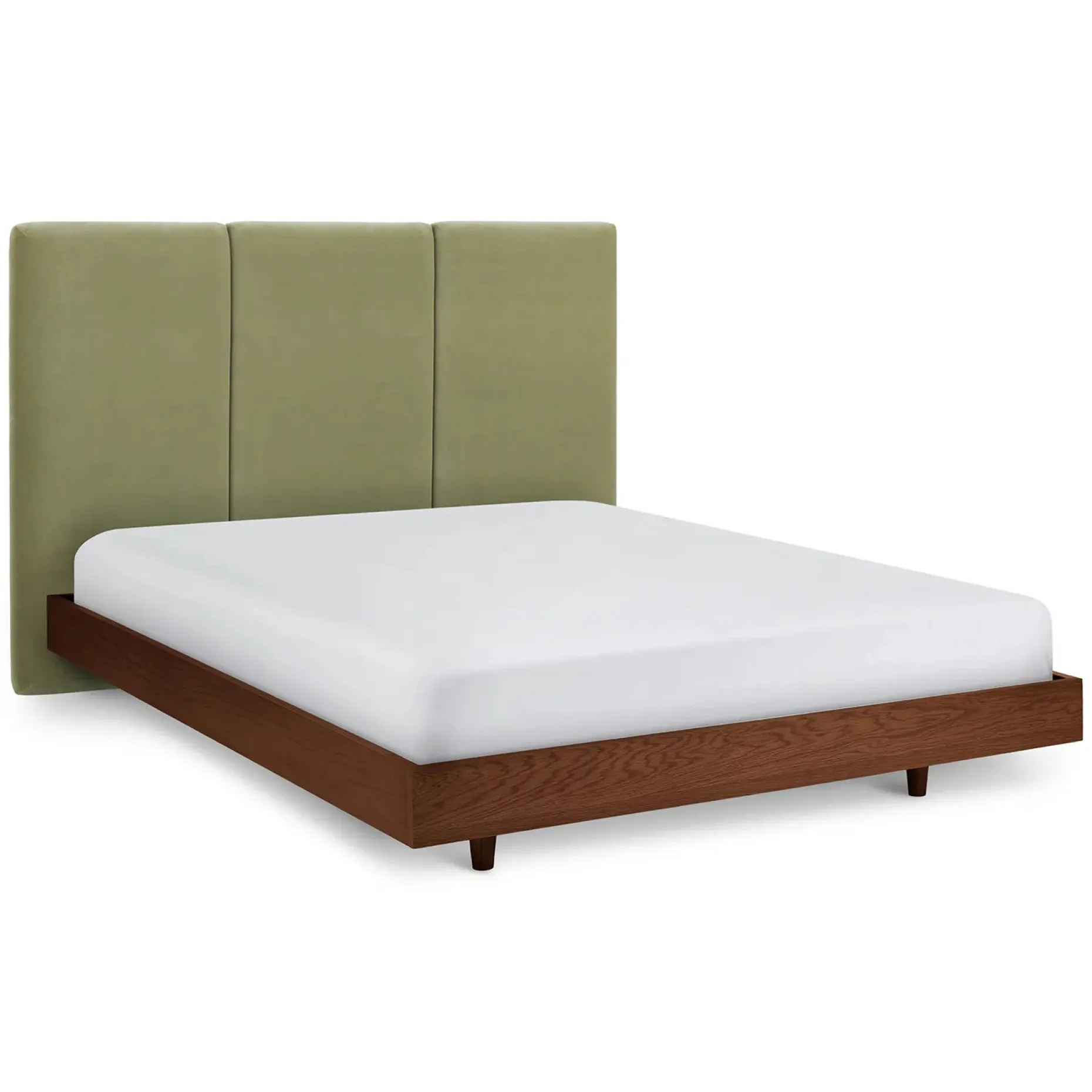 Noel Queen Velvet Headboard - Plush Pacific Sage