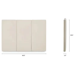 Noel Queen Velvet Headboard - Plush Pacific Taupe