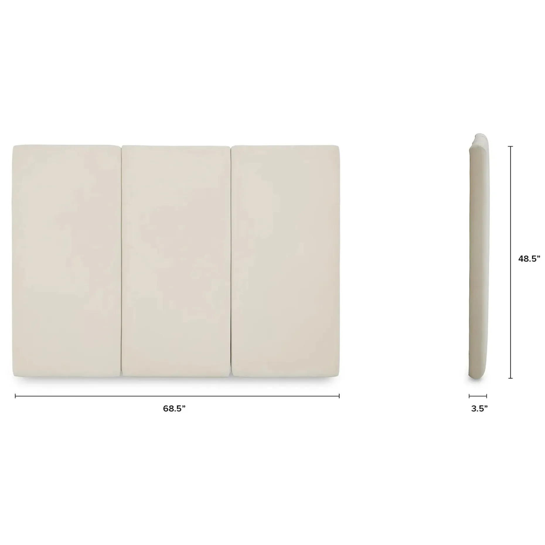 Noel Queen Velvet Headboard - Plush Pacific Taupe