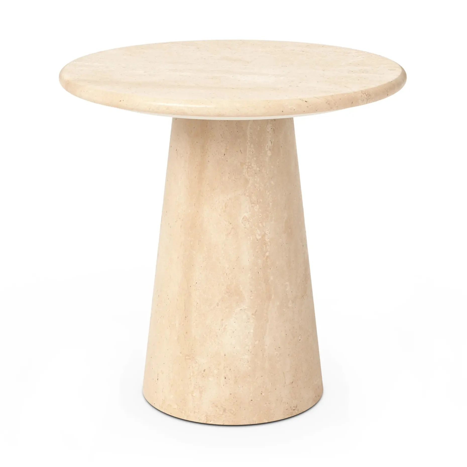 Noemi Travertine Side Table