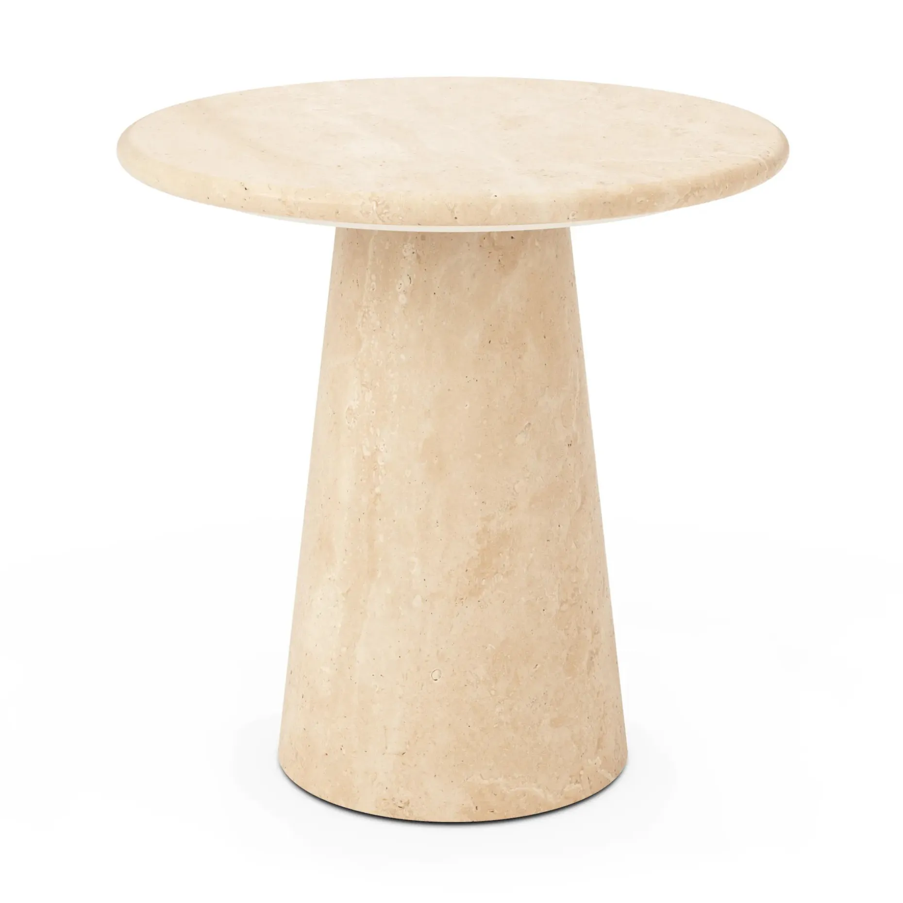 Noemi Travertine Side Table