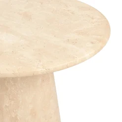 Noemi Travertine Side Table