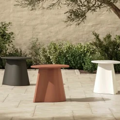 Noora Outdoor Side Table - Ochre Brown