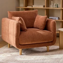 Nora 40.5" Lounge Chair - Hestia Caramel