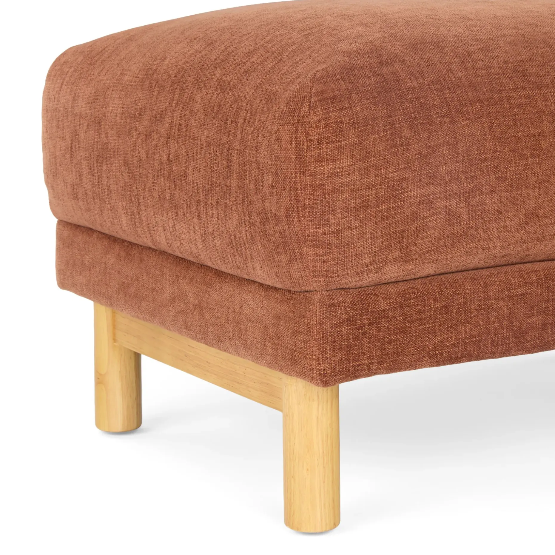 Nora 32" Ottoman - Hestia Caramel
