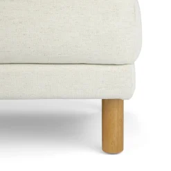 Nora 32" Ottoman - Savoy Ivory