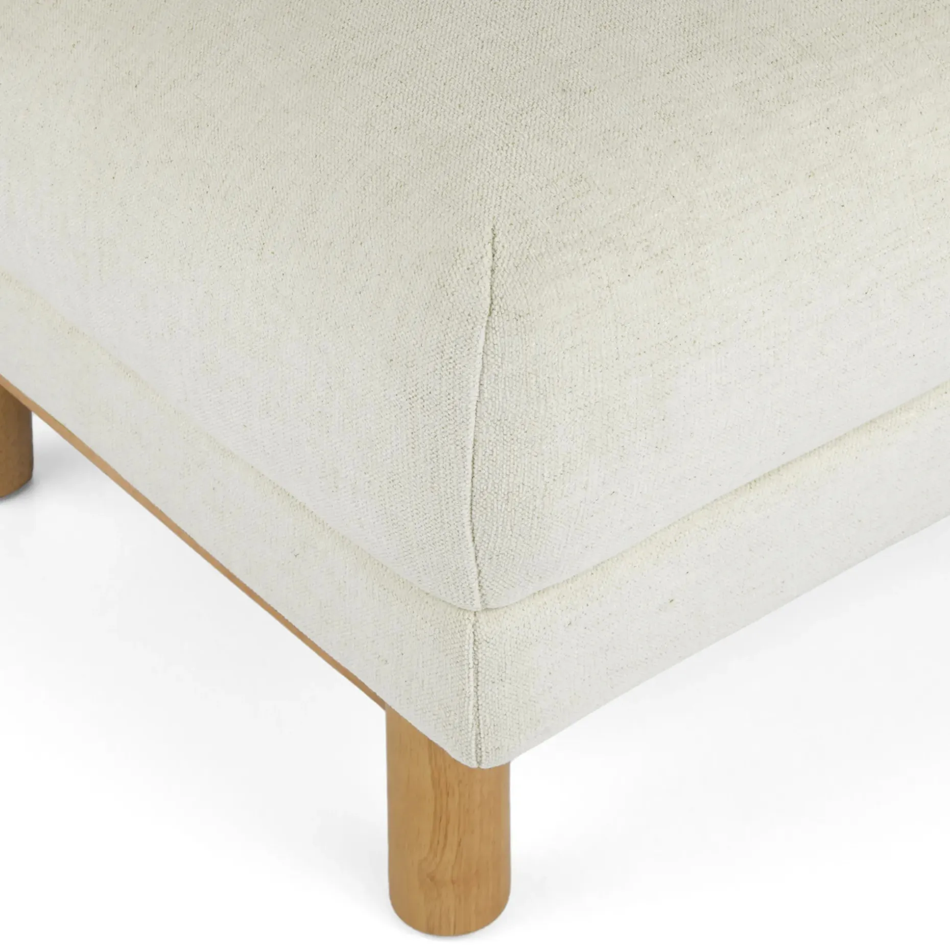 Nora 32" Ottoman - Savoy Ivory