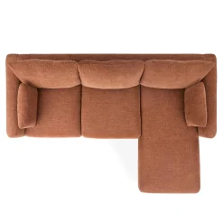 Nora 90" Reversible Sectional - Hestia Caramel