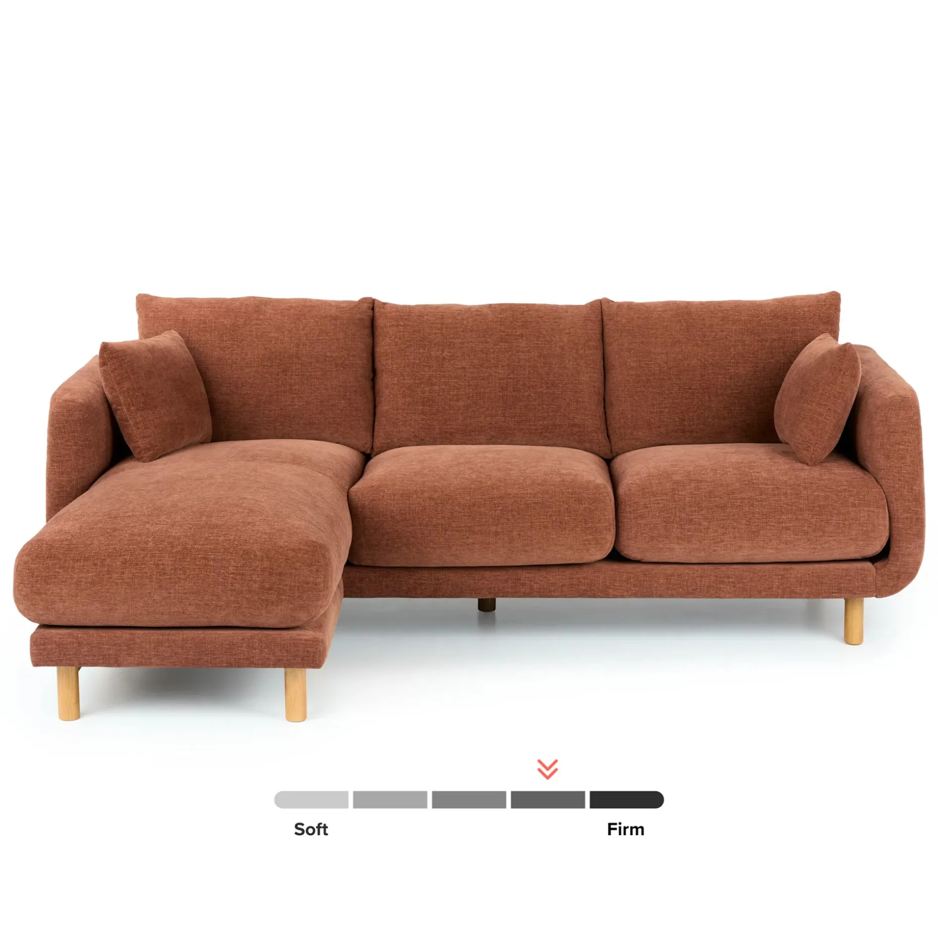 Nora 90" Reversible Sectional - Hestia Caramel