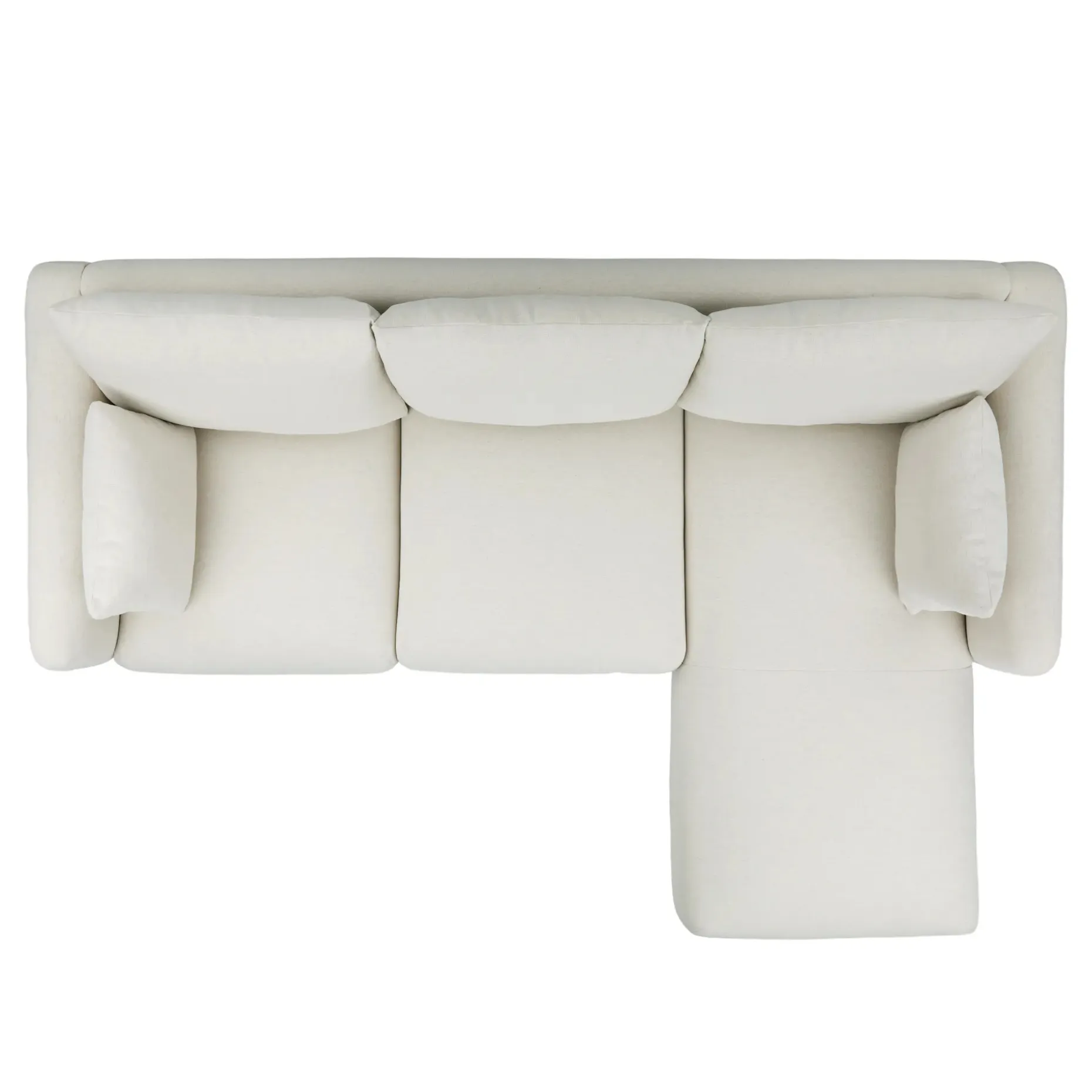 Nora 90" Reversible Sectional - Savoy Ivory