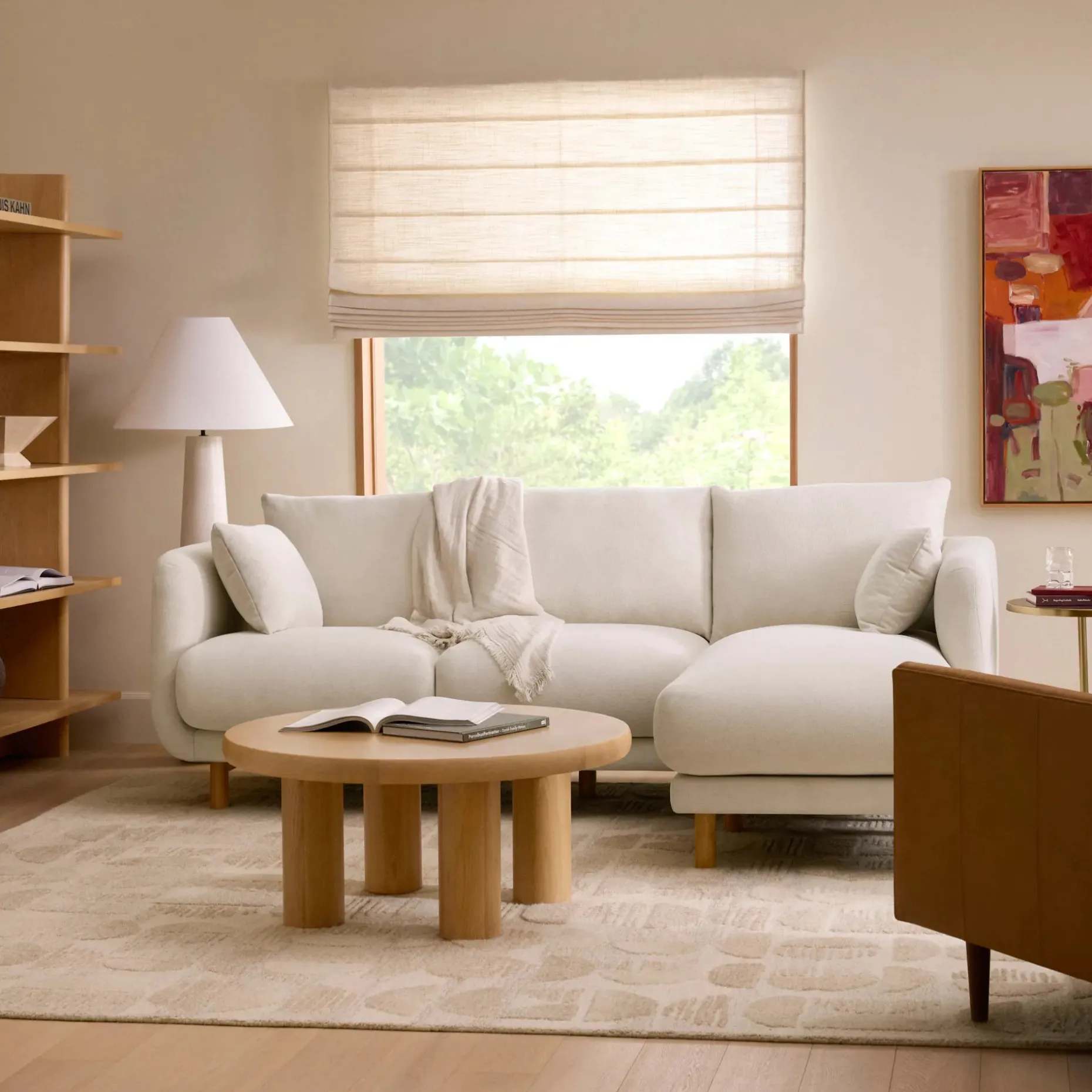 Nora 90" Reversible Sectional - Savoy Ivory