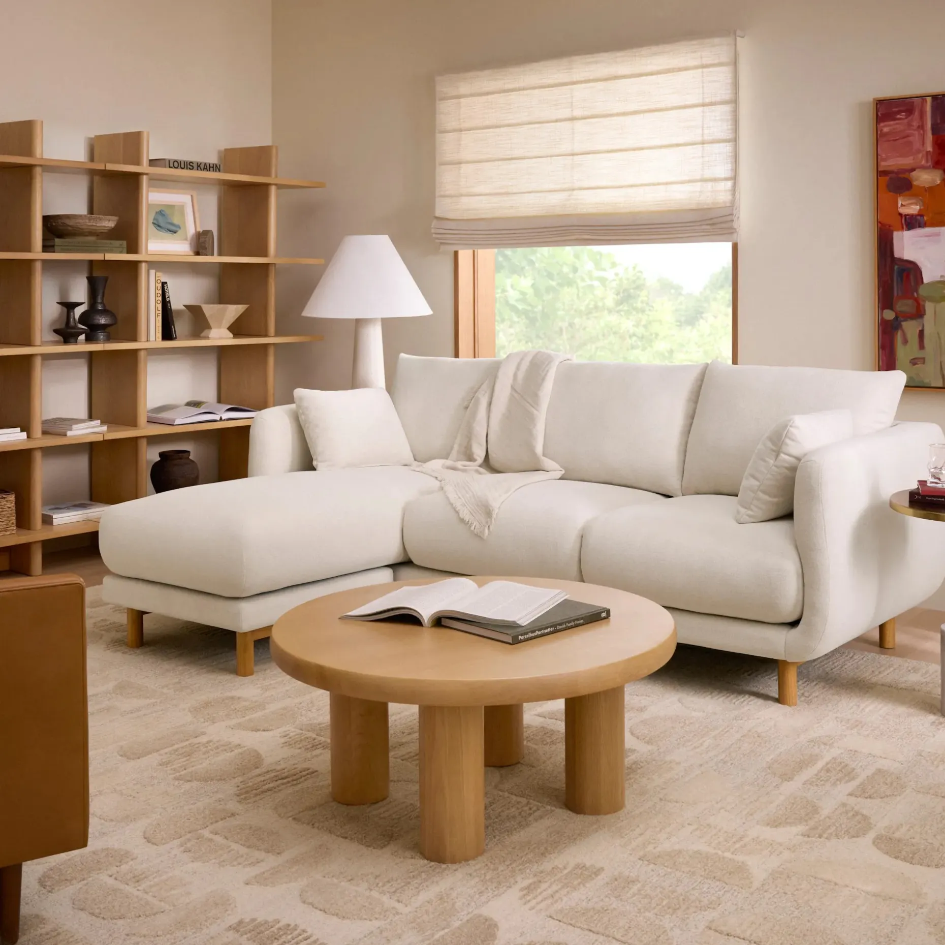 Nora 90" Reversible Sectional - Savoy Ivory