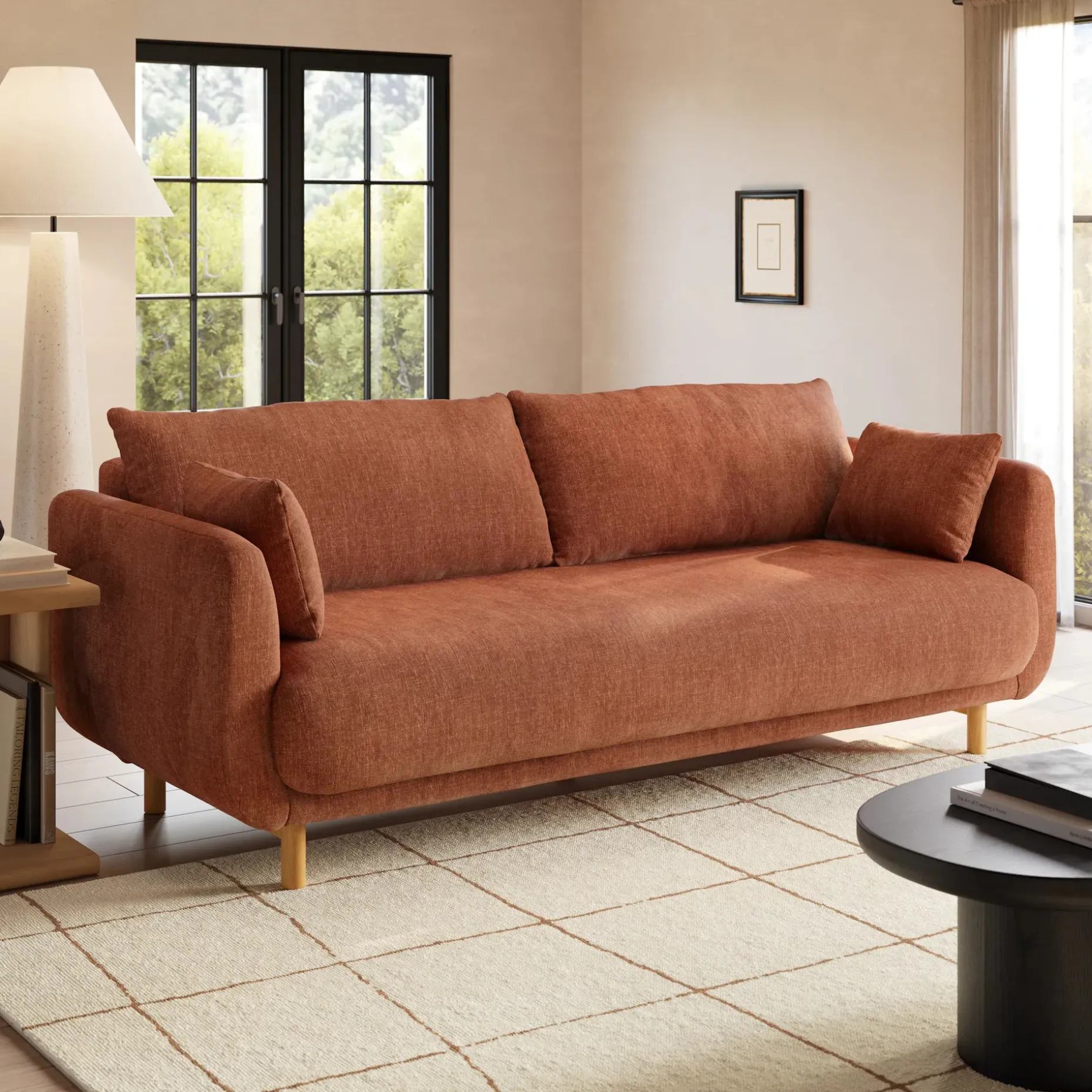 Nora 91.5" Sofa Bed - Hestia Caramel