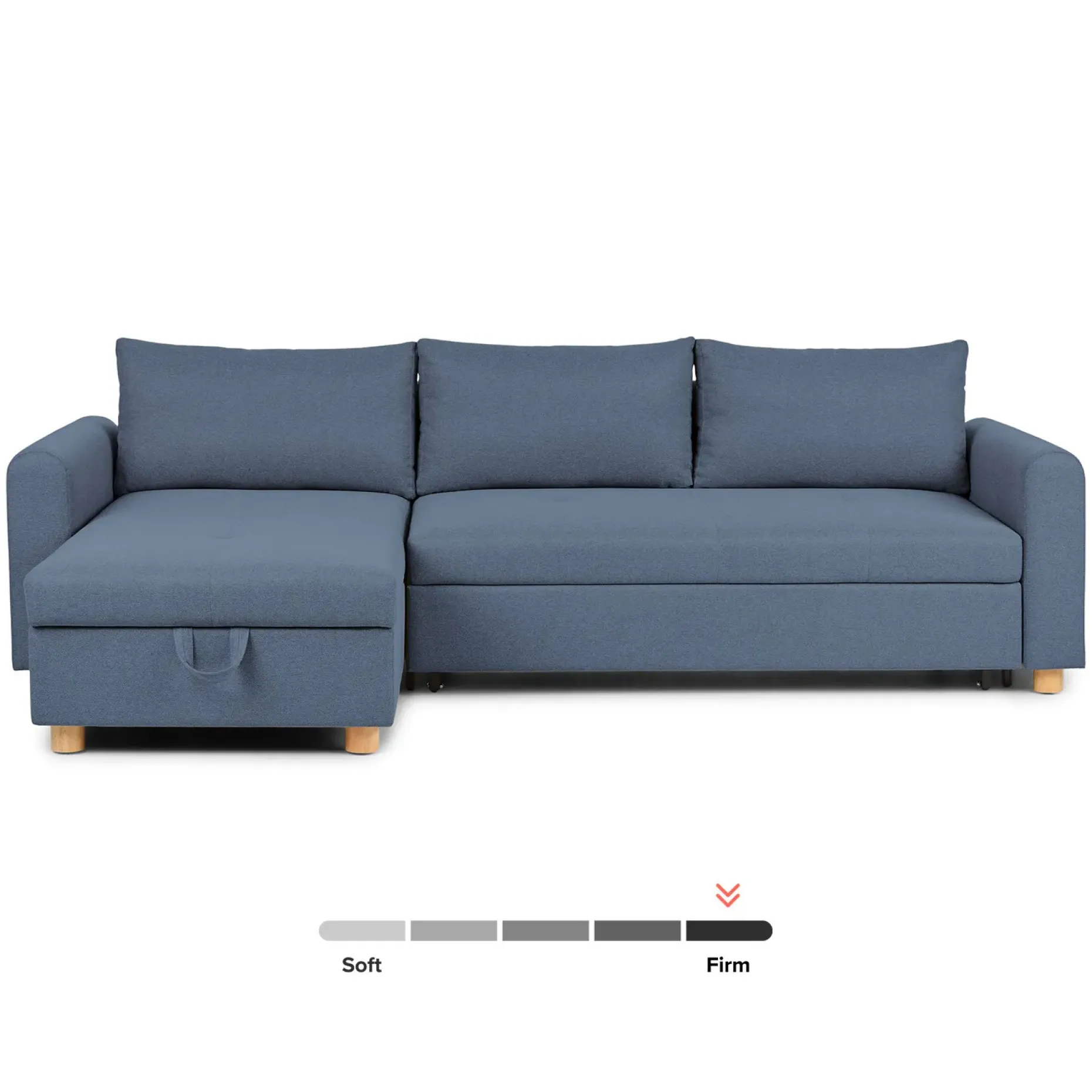 Nordby 104" Reversible Sleeper Sectional - Lull Blue