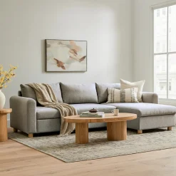 Nordby 104" Reversible Sleeper Sectional - Pep Gray