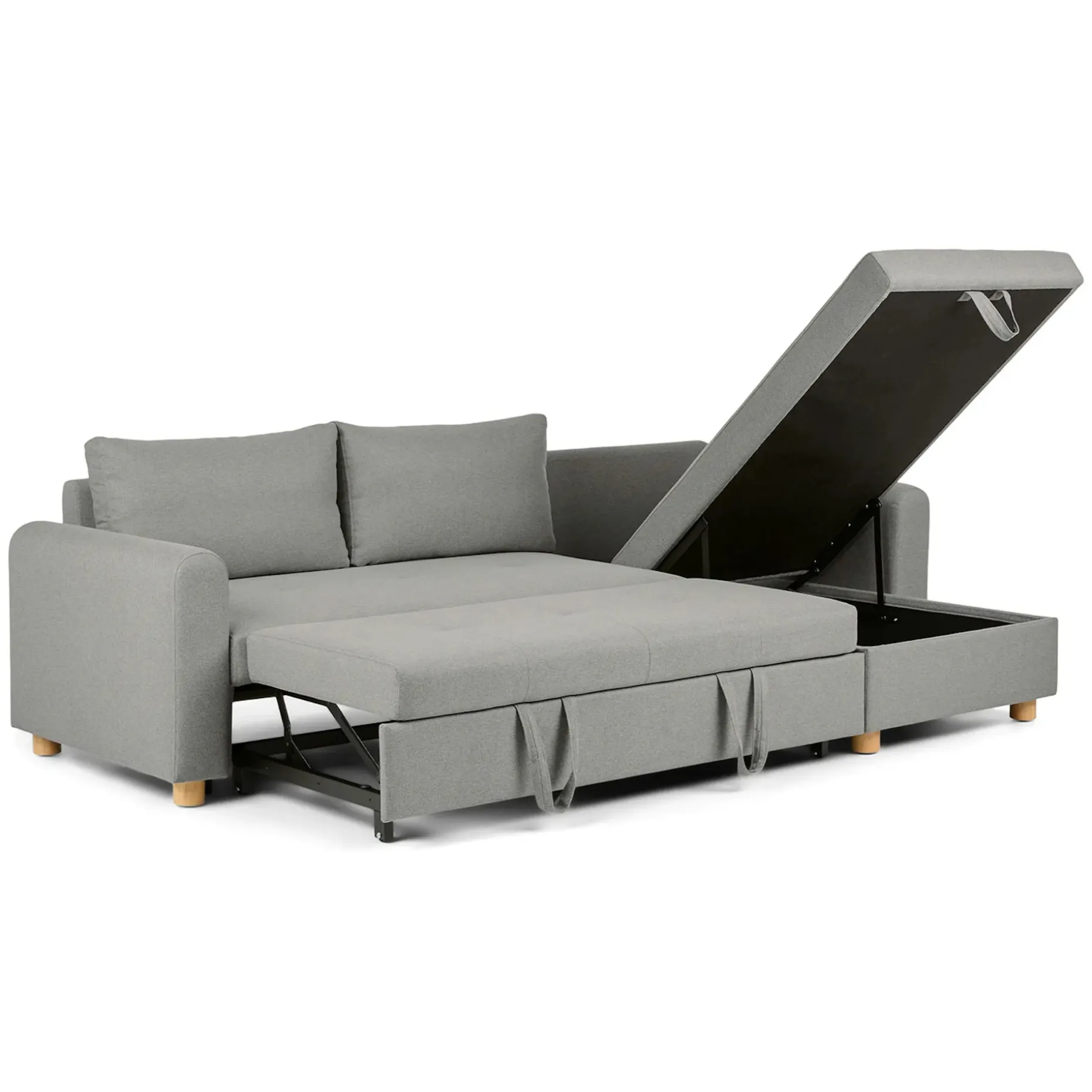 Nordby 104" Reversible Sleeper Sectional - Pep Gray