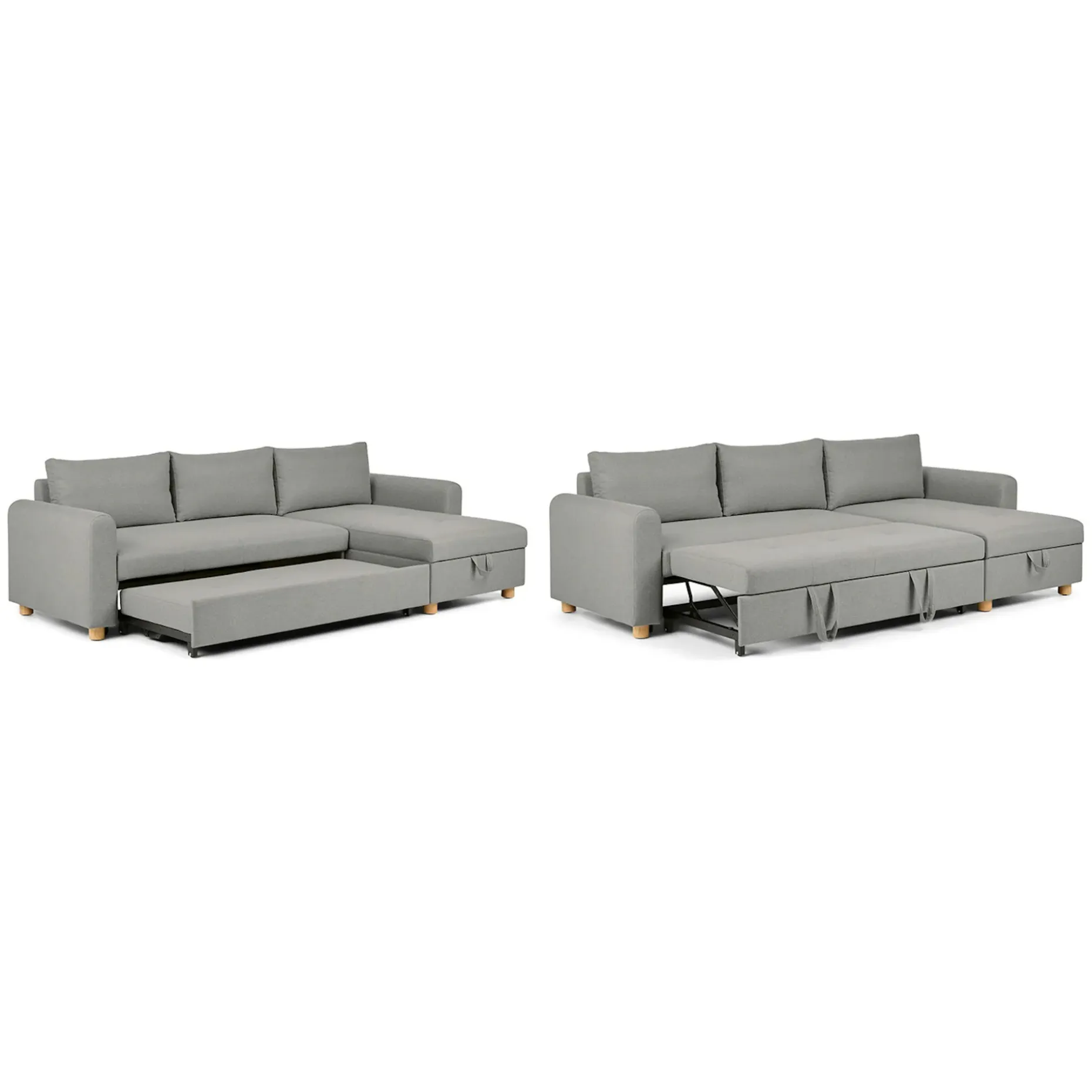 Nordby 104" Reversible Sleeper Sectional - Pep Gray