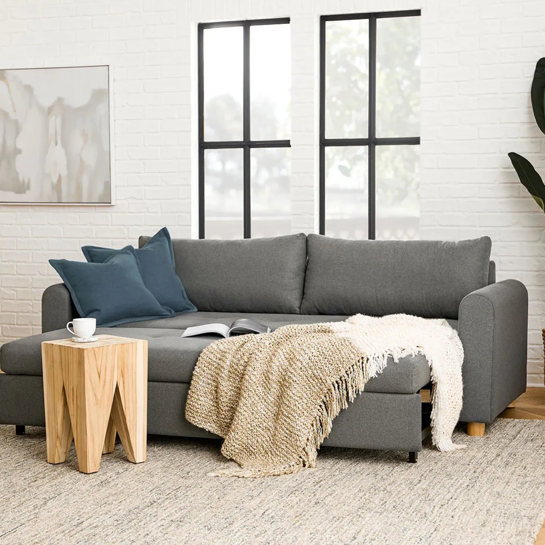 Nordby 87" Sofa Bed - Henge Gray