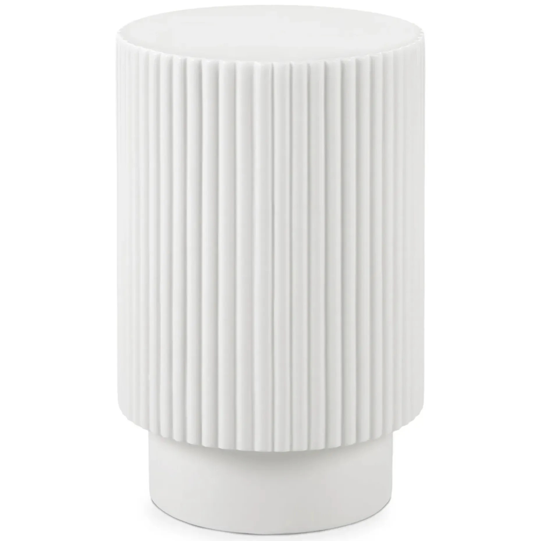 Nordens Concrete Side Table - Soft White