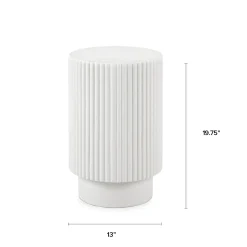 Nordens Concrete Side Table - Soft White