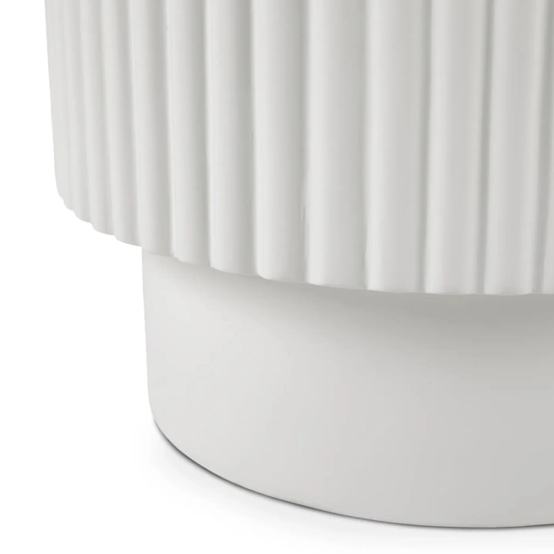 Nordens Concrete Side Table - Soft White
