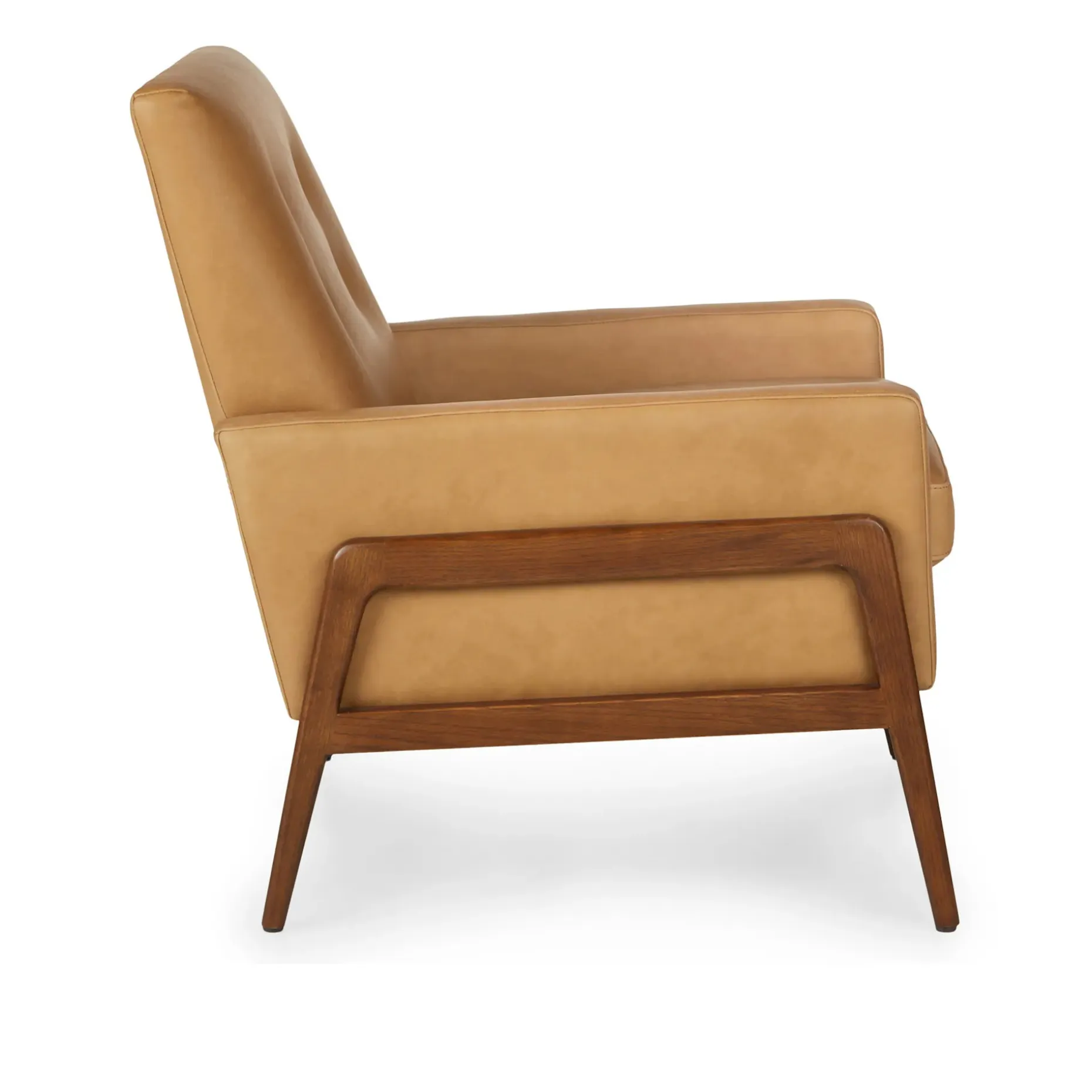 Nord 29" Leather Lounge Chair - Charme Tan